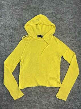 Parrish Bright Yellow Knit Sweatshirt Size Unknown B18